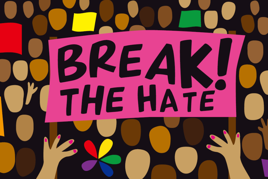 Break the Hate graphic by HaengSeongIn