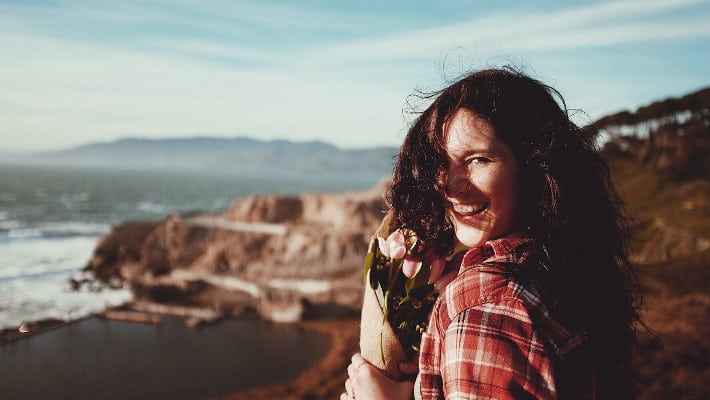 happy women outside