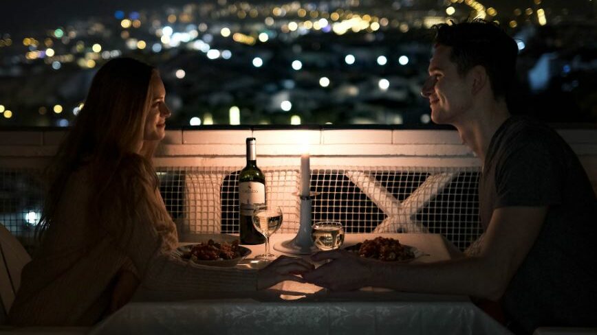 couple at a restaurant