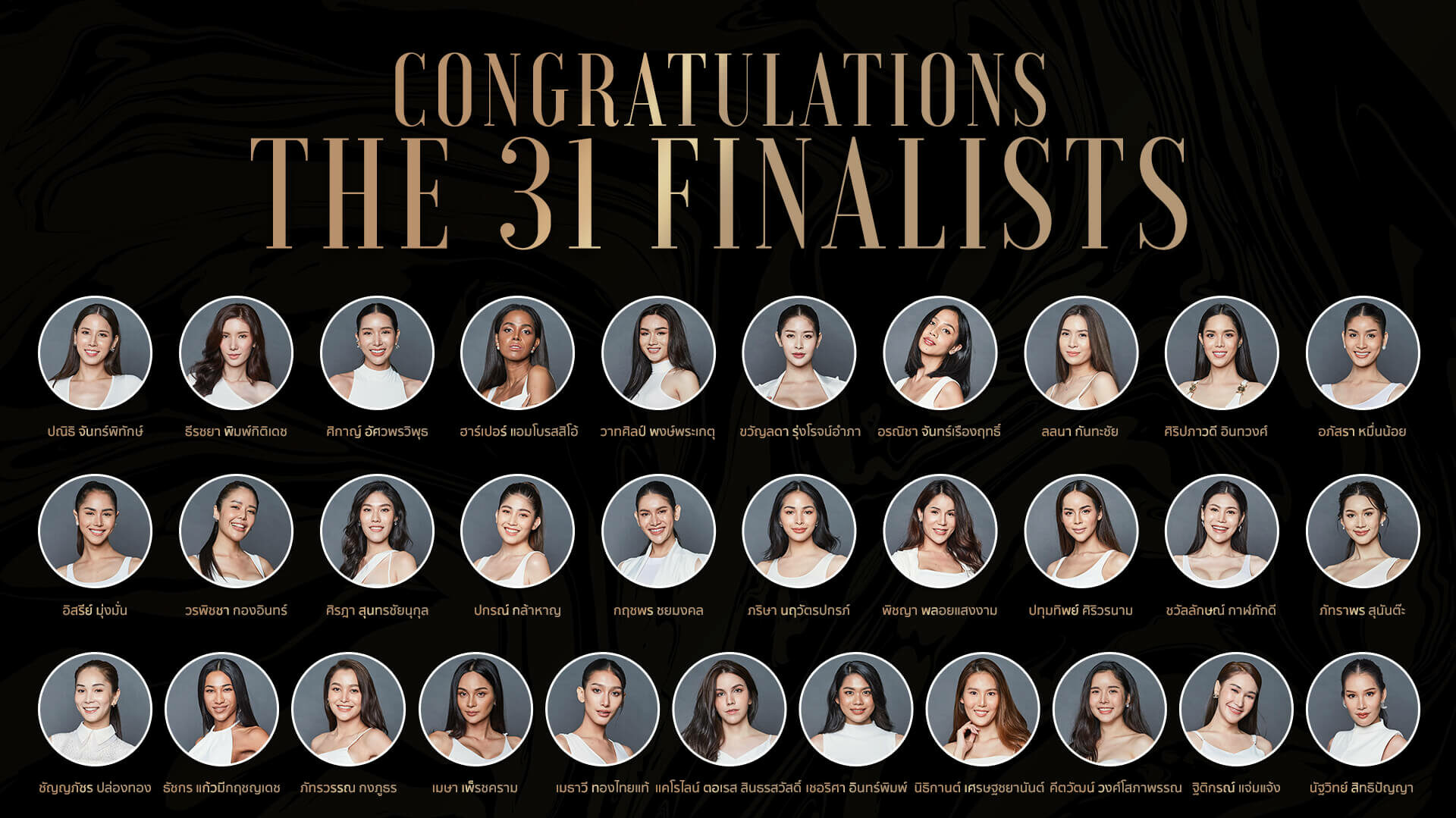 Miss Tiffany Universe 2020 Candidates