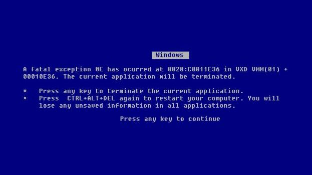 blue screen of the death